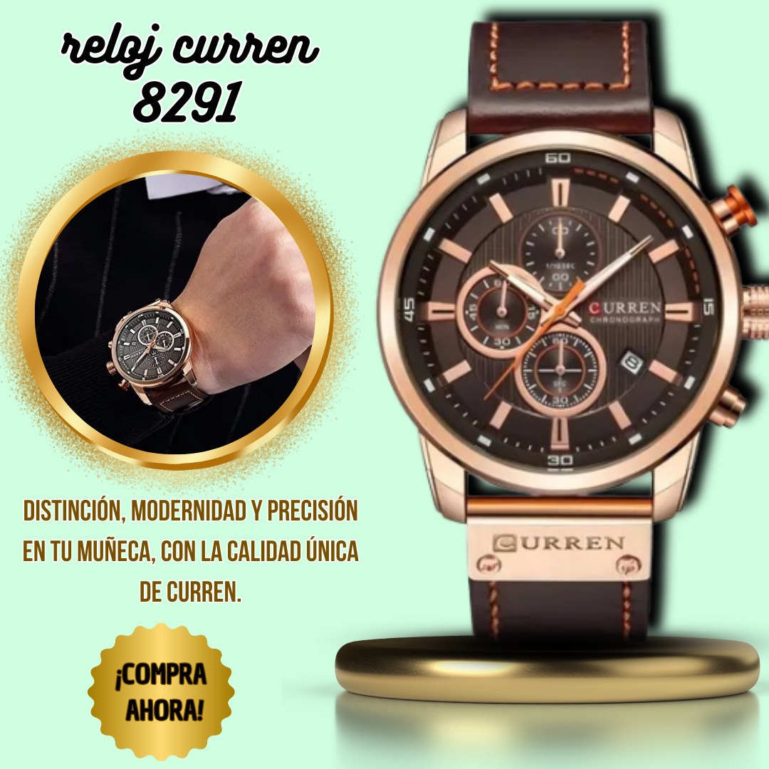 Miniatura 3 de RELOJ IMPERIAL CURREN CRONOGRAFO😍